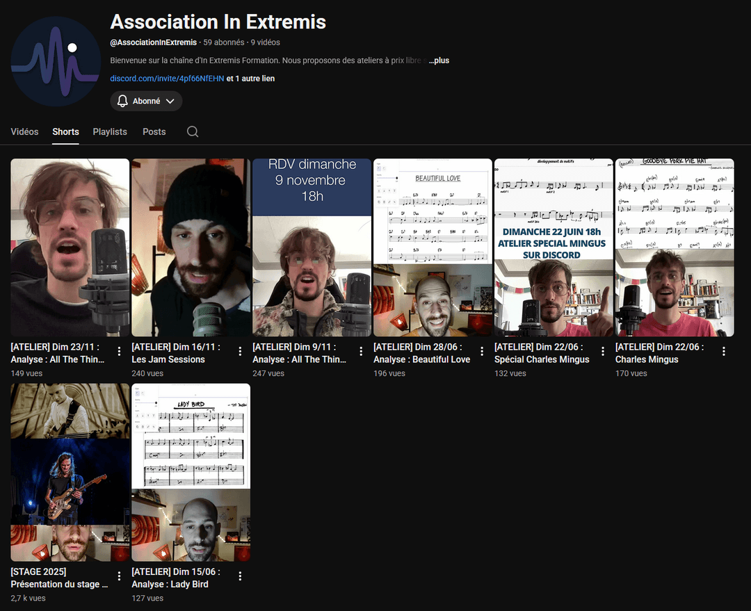 Nos dernières vidéos sur YouTube